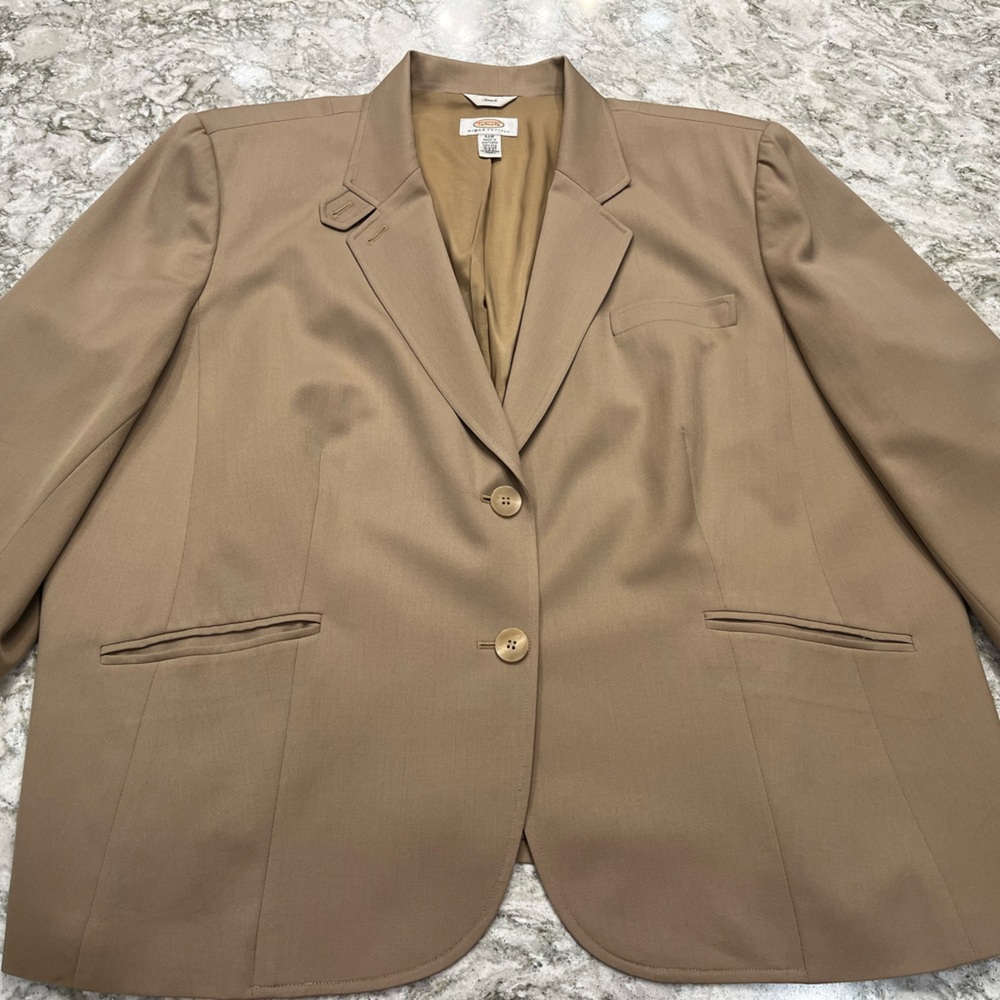 Talbots Tan Blazer Professional Suit Jacket